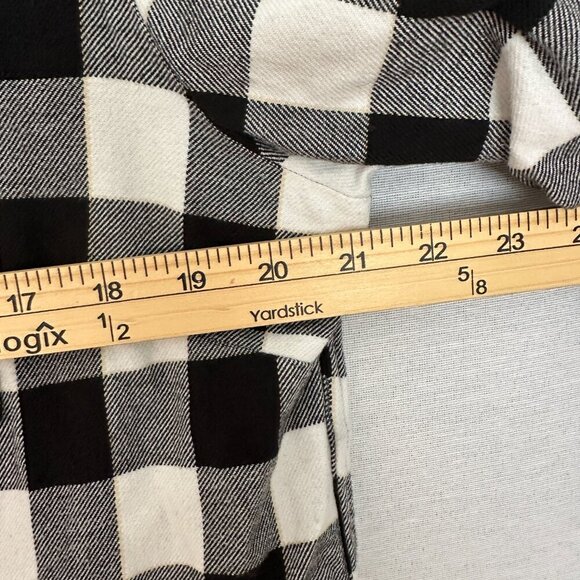 LEVIS WOMEN'S BLACK WHITE PLAID NFL ORLEANS SAINTS SNAP BUTTON UP SHIRT SIZE XL - Picture 11 of 12